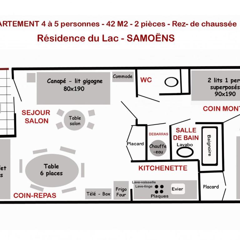 Appartement cosy 2 pièces avec Wifi à Samoëns - FR-1-846-10 - Studio - 20