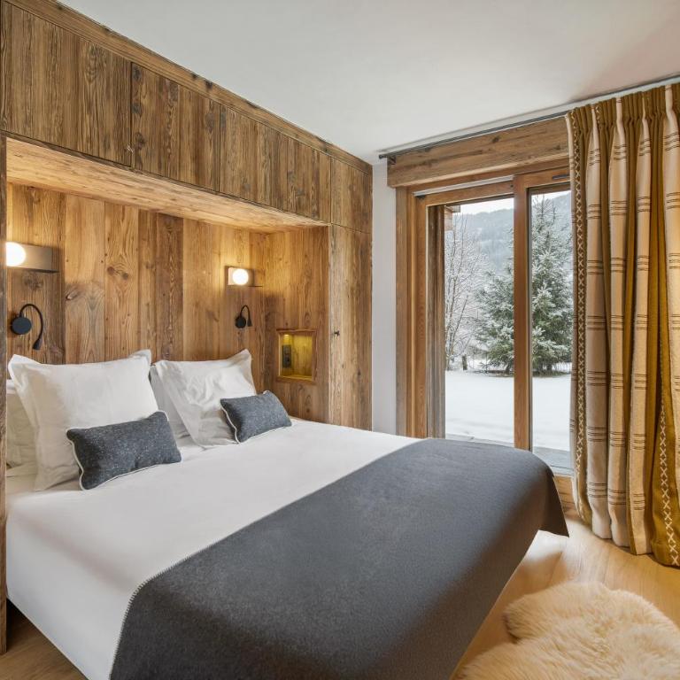 Luxury Chalet Black Mountain - 4BR, Sleeps 10, Fireplace, Mountain Views & Garden - Megève - Chalet - 35