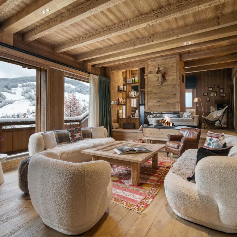 Luxury Chalet Black Mountain - 4BR, Sleeps 10, Fireplace, Mountain Views & Garden - Megève - Chalet - 31