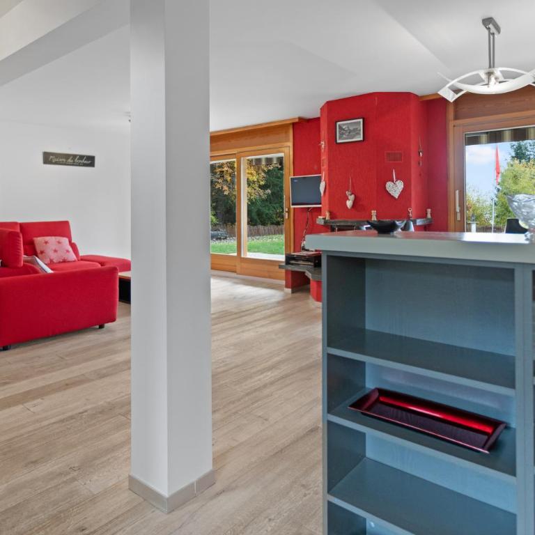 Maison Crans-Montana, 7 pers - 7 lits, Jardin & Carnotzet - Haus mit 4 Schlafzimmern - 14