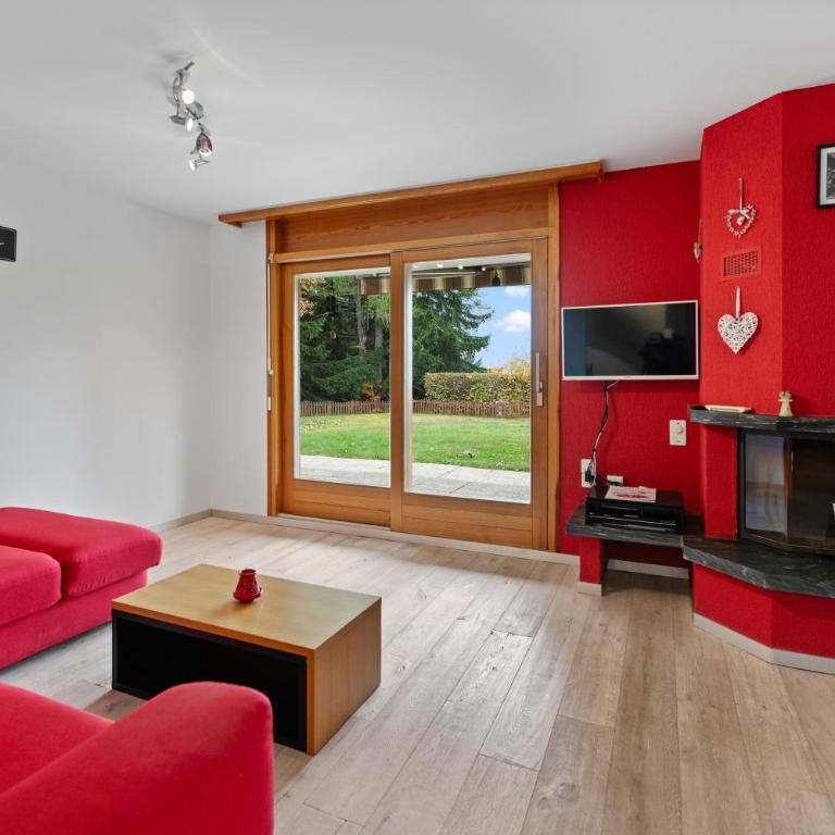 Maison Crans-Montana, 7 pers - 7 lits, Jardin & Carnotzet - Haus mit 4 Schlafzimmern - 2