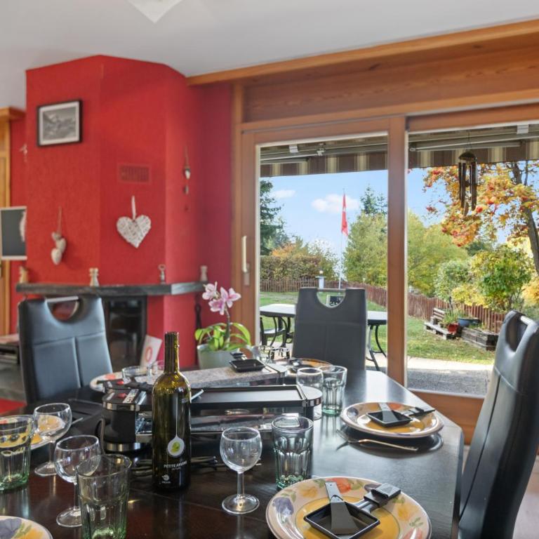 Maison Crans-Montana, 7 pers - 7 lits, Jardin & Carnotzet - Haus mit 4 Schlafzimmern - 16