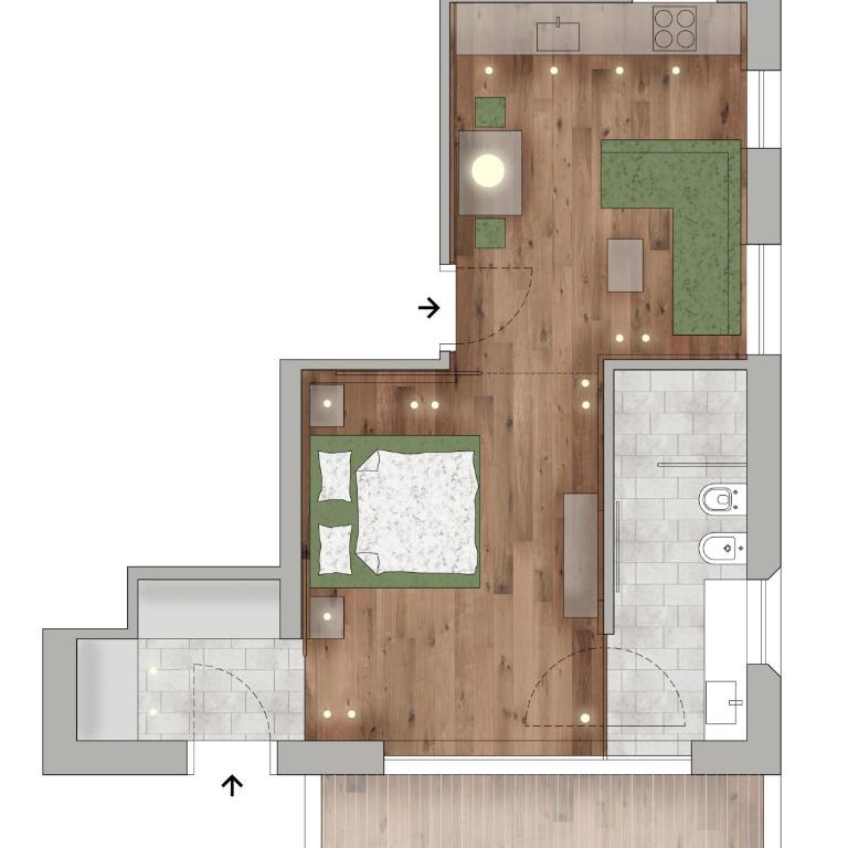 Residence Villa Al Sole - Deluxe One-Bedroom Apartment with Garden View - Annex - 8