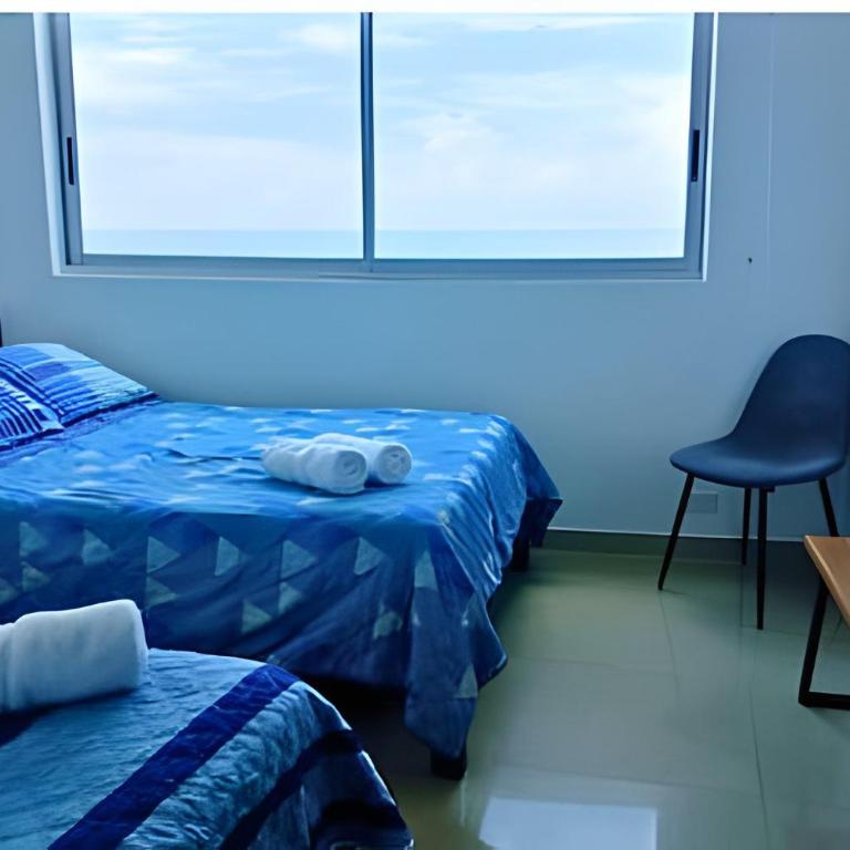 Increíble vista al mar en el corazón de Bocagrande - Two-Bedroom Apartment with Balcony and Sea View - 14