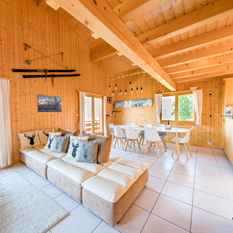 Grand chalet familial avec cheminée à La Tzoumaz - Chalet - 38
