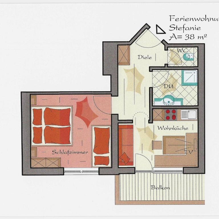 Appartementhaus Sennhüttn - Apartment mit 1 Schlafzimmer - 6