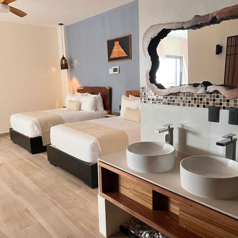 Hotel Mundo Maya Tulum Aeropuerto - Habitación Doble - 2 camas - 4