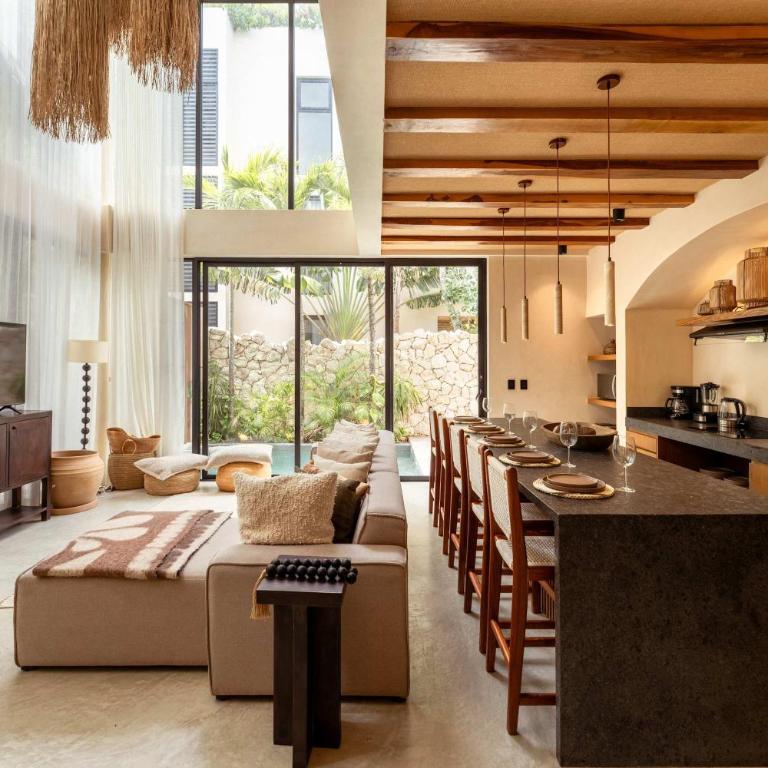 Chic 3BR Villa - 2 Pools with Rooftop Pool Modern Boho Design - Apartamento - 7