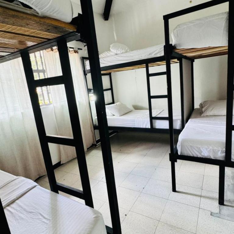 Baku Laureles Hostel - Cama en habitación compartida de 8 camas - 1