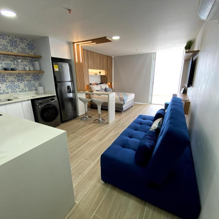 Apartamento frente al mar cerca al aeropuerto - One-Bedroom Apartment with Balcony and City View - 21