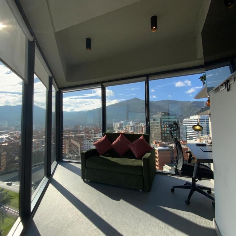 Bright luxurious flat with stunning view workspace - Apartamento de 1 dormitorio - 1