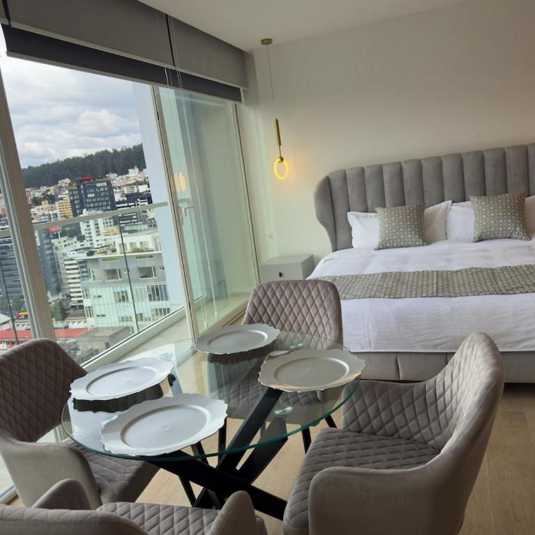 Nuevo Studio en Edificio Qanvas- Piso 19 - Parque La Carolina - One-Bedroom Apartment - 30
