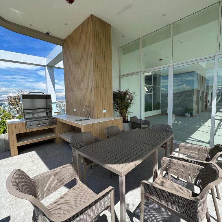 Nuevo Studio en Edificio Qanvas- Piso 19 - Parque La Carolina - One-Bedroom Apartment - 56