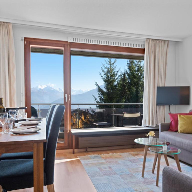 Crans-Montana, 5 pers, balcon vue et parking privé - Appartement 1 Chambre - 1