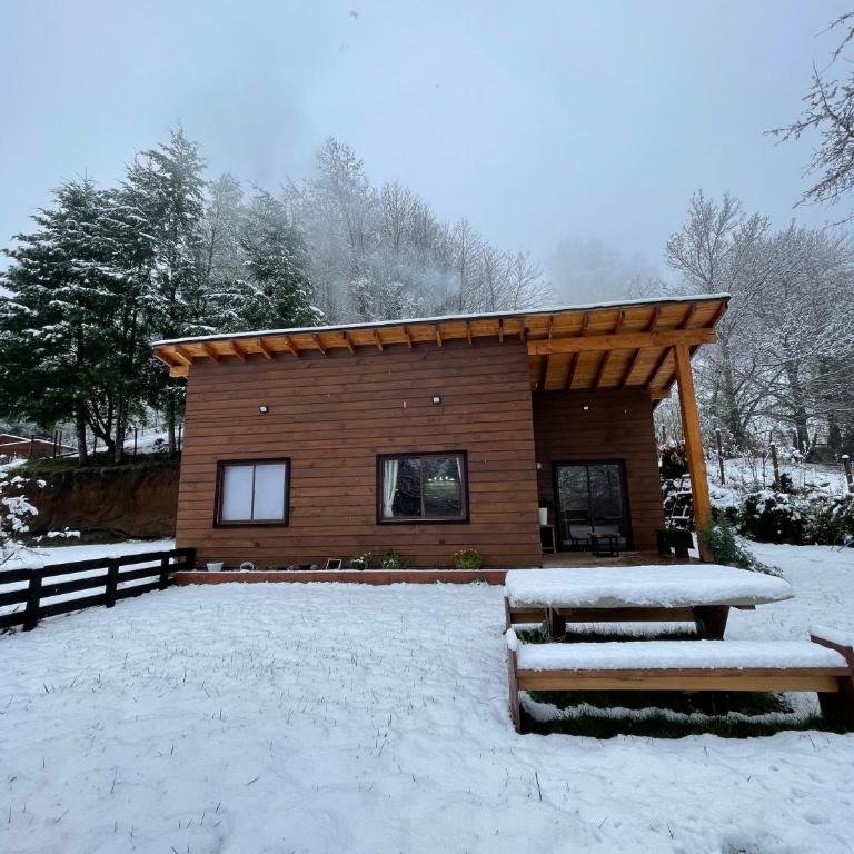 Cabaña Rústica - Sector Pichares - Three-Bedroom Chalet - 8