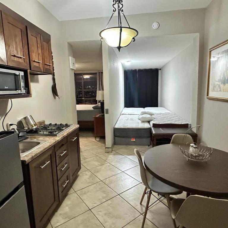 Penthouse 3 balcony fireplace panoramic view - Two-Bedroom Apartment - 13