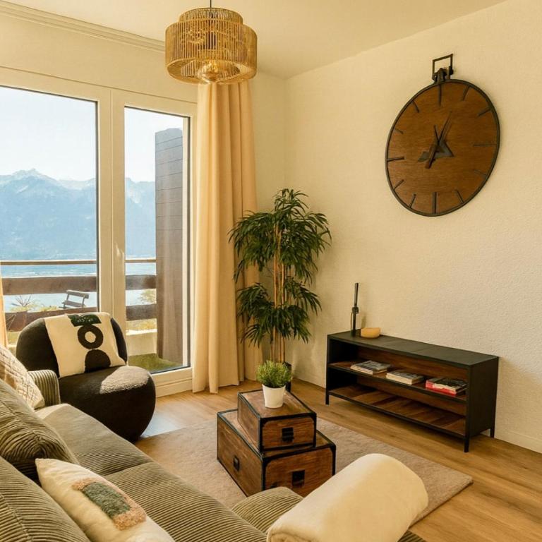Vue imprenable sur les Alpes et Parking privé gratuit - Appartement 1 Chambre - 10