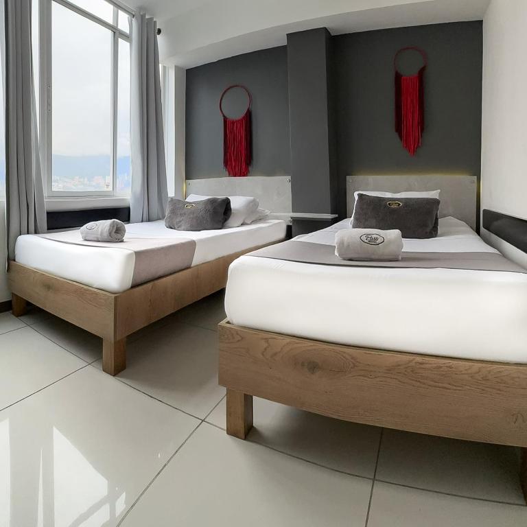 Hotel Pass, Laureles Medellín - Habitación Doble Económica - 2 camas - 1