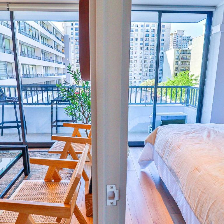 HOM l 2D2B, Wifi, AA, A pasos de universidades, centros de salud y los principales atractivos del centro de Santiago - Apartment - 1
