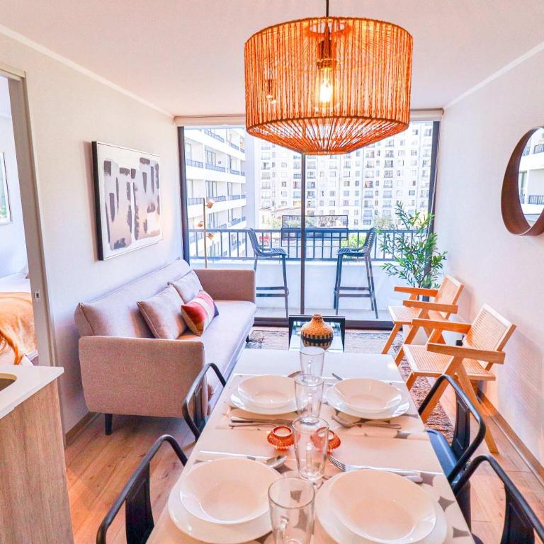 HOM l 2D2B, Wifi, AA, A pasos de universidades, centros de salud y los principales atractivos del centro de Santiago - Apartment - 8