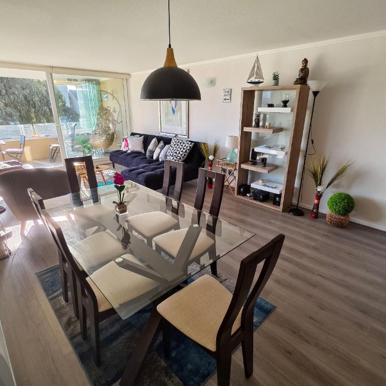 Hermoso y acogedor depto. cerca de la playa para 6 - Apartment with Pool View - 8