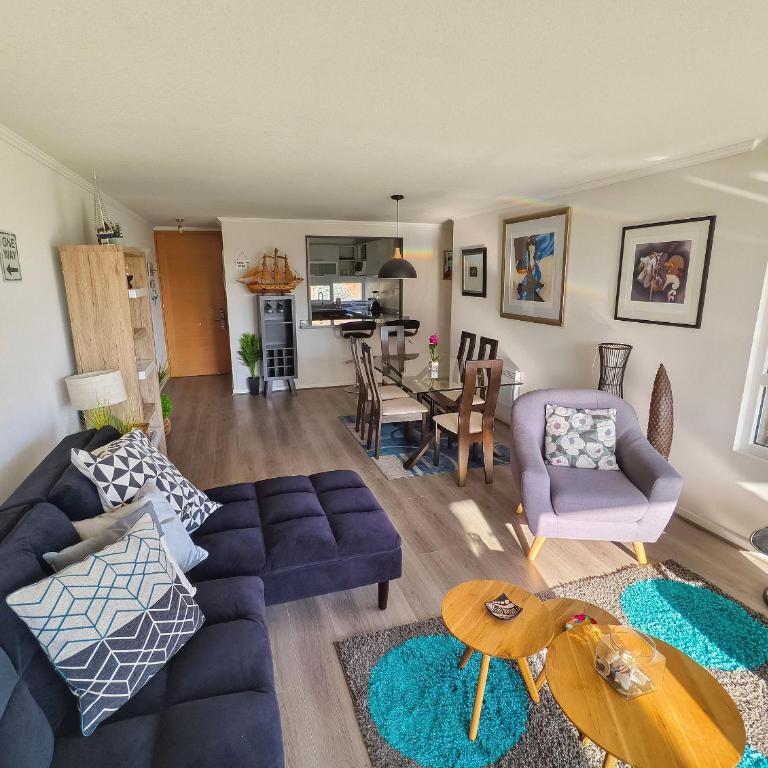 Hermoso y acogedor depto. cerca de la playa para 6 - Apartment with Pool View - 11