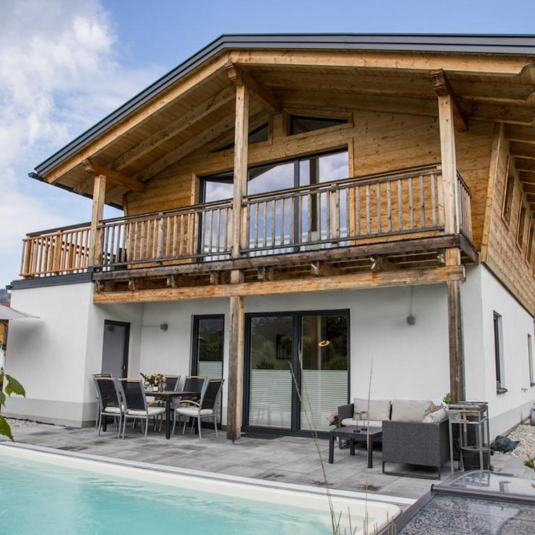 Chalet mit Pool und Bergblick in Inzell - Haus mit 3 Schlafzimmern - 2