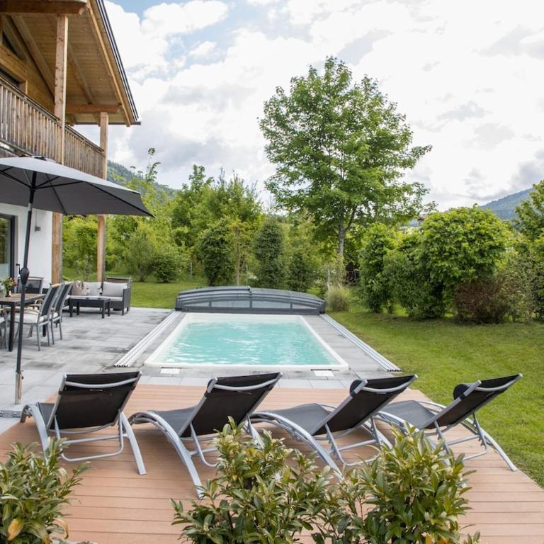 Chalet mit Pool und Bergblick in Inzell - Haus mit 3 Schlafzimmern - 11