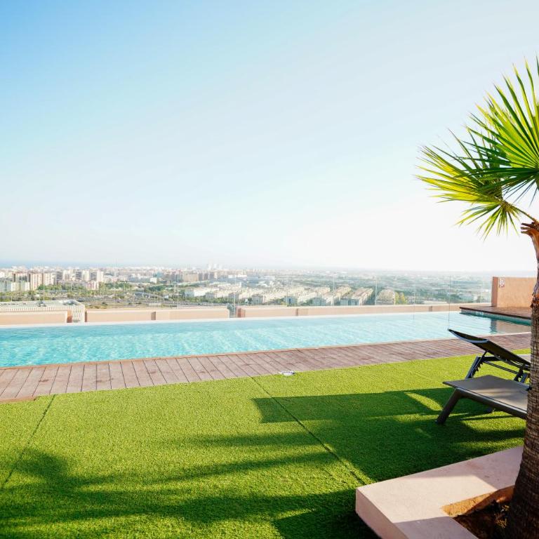 Malaga con infinity pool y terraza cubierta - Apartamento de 1 dormitorio - 42