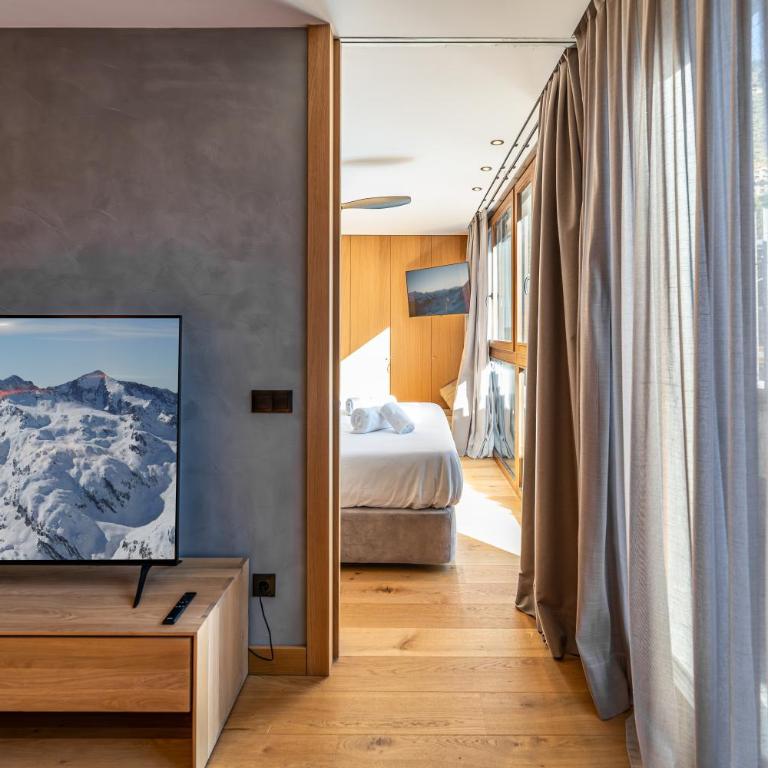Luxury Mountain Stay in Andorra l A PIE DE DE LAS PISTAS DE ESQUÍ l Incluye Gimnasio Piscina y Sauna en el mismo edificio l by BonesVacances - Three-Bedroom Apartment - 45