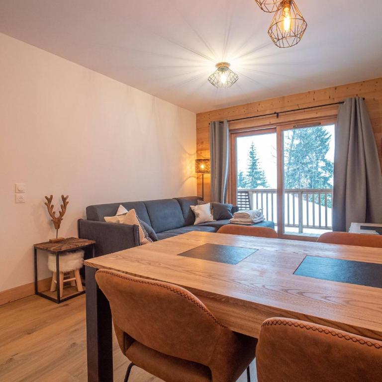 Valmorel: Appt 6 pers, 2 ch, parking, wifi, skis aux pieds - FR-1-356-511 - Apartamento - 20