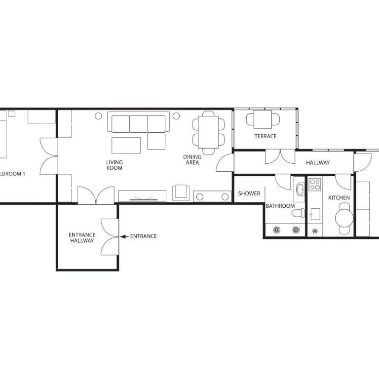 Ambasador&Luxury Downtown apartment - Two-Bedroom Apartment with Balcony and Terrace - 34