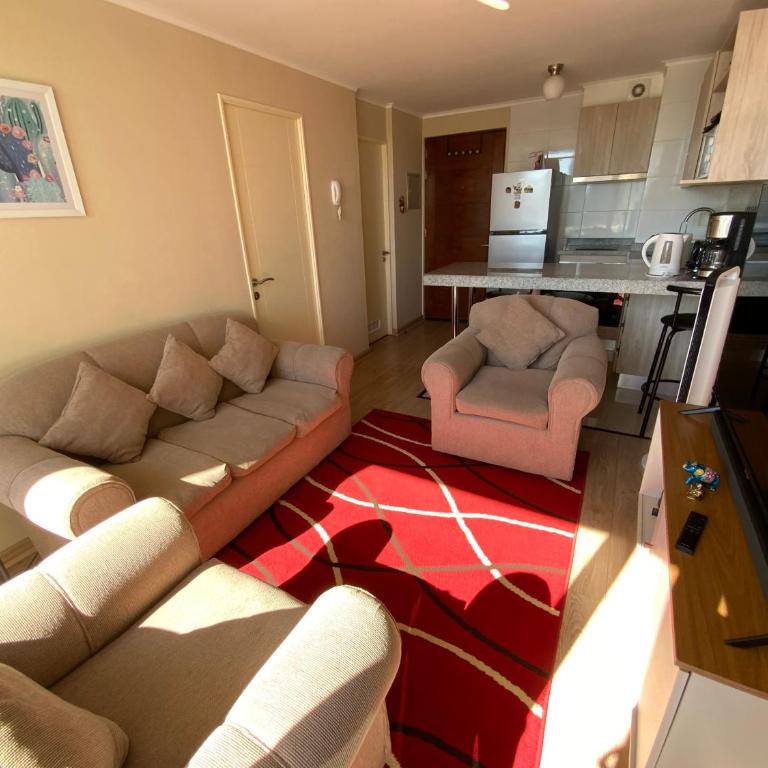 Arriendo 1 Departamento Diario Amoblado en Pleno Centro de Osorno Full Electrico y estacionamiento, comodidad y seguridad - Apartamento de 1 dormitorio - 3