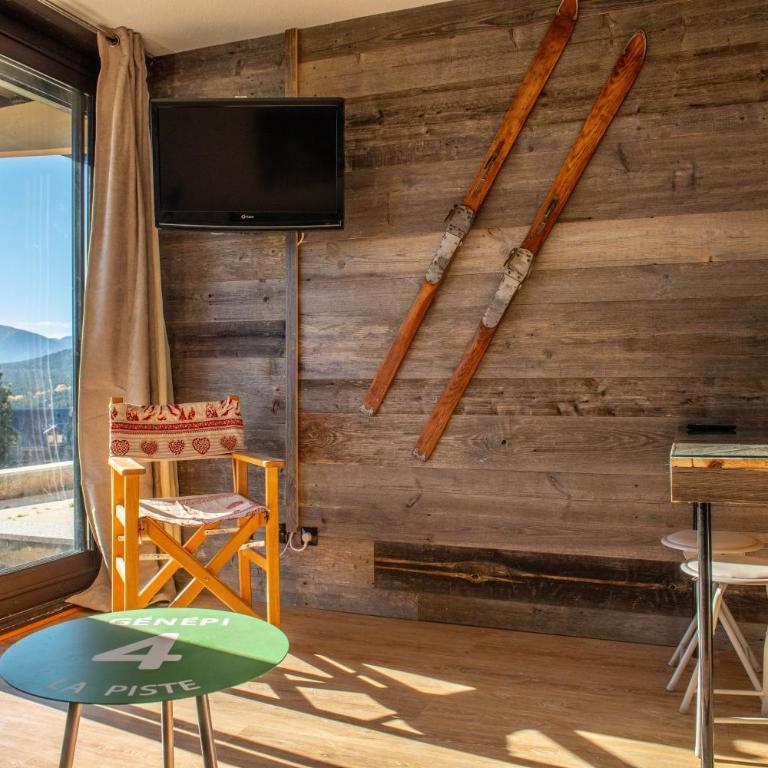 Appartement L'usoner terrasse, vues pistes et lac - Monolocale con Vista Montagna - 2