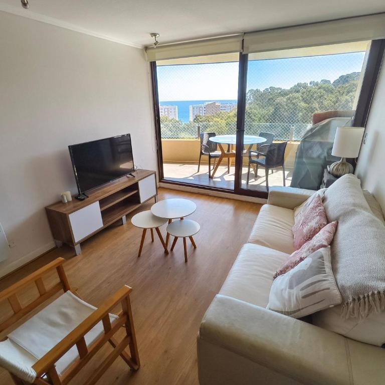 Depto para 5 con vista al mar, bosque y piscina - Apartment with Sea View - 3