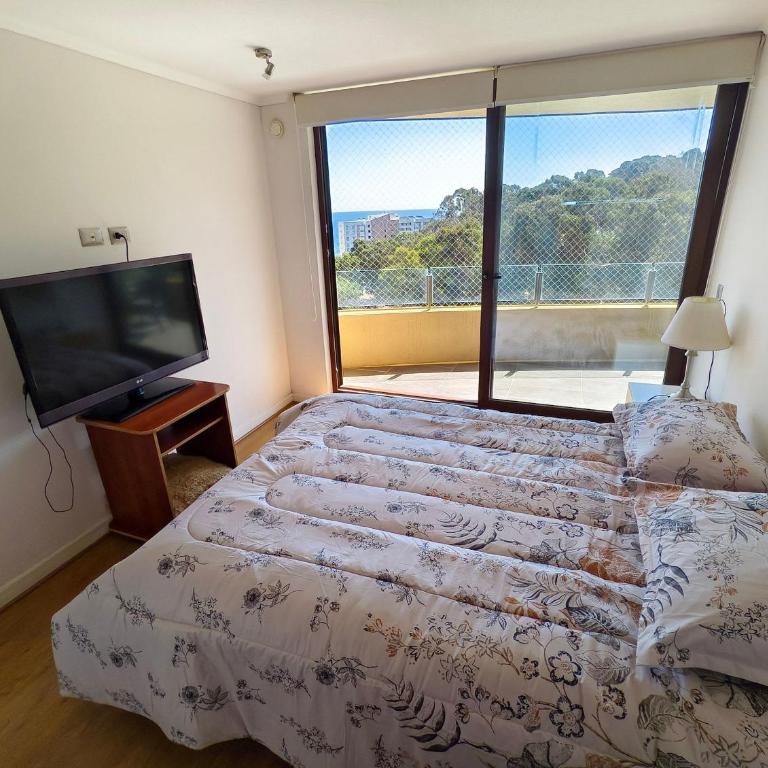 Depto para 5 con vista al mar, bosque y piscina - Apartment with Sea View - 17