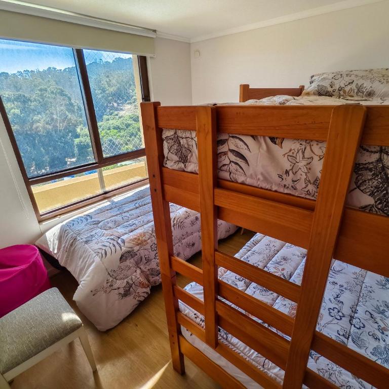 Depto para 5 con vista al mar, bosque y piscina - Apartment with Sea View - 21