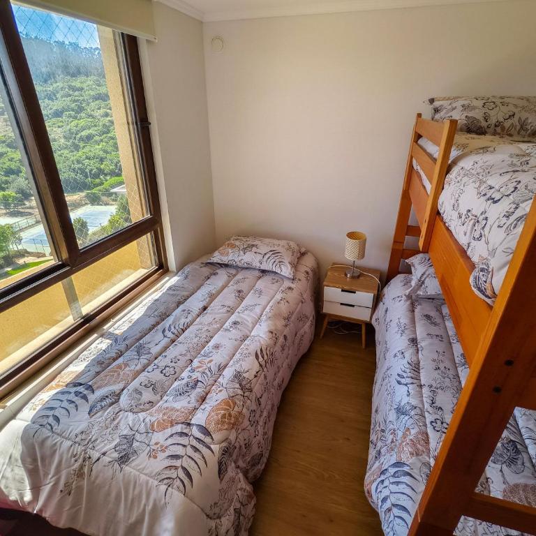 Depto para 5 con vista al mar, bosque y piscina - Apartment with Sea View - 23