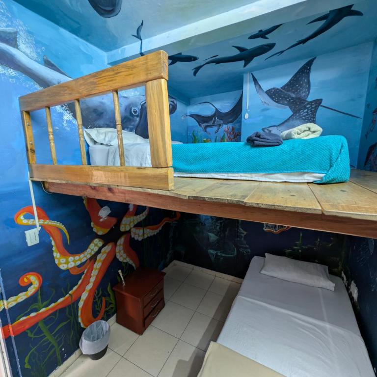 Lienzo Hostel and Mural Art Museum - Litera en habitación compartida mixta - 1