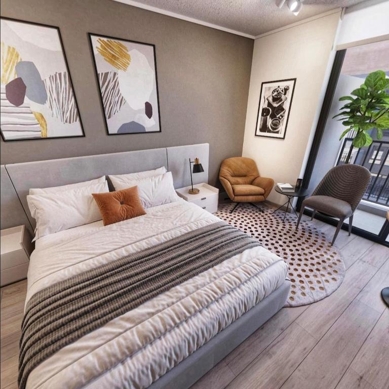 Dpto a 1 min del metro Santa ana - Apartamento de 1 dormitorio - 7