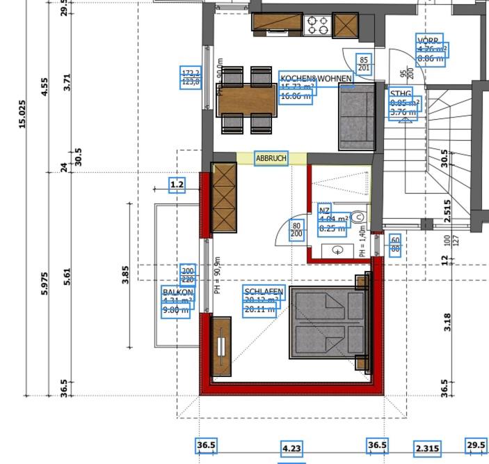 Apartment Laura - Apartment mit 1 Schlafzimmer, Balkon und Bergblick - 26