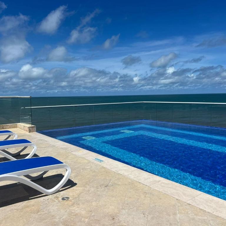 ocean drive magnifica vista y piscina - Two-Bedroom Deluxe Apartment with Ocean View - 6