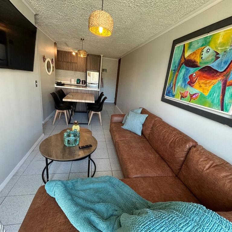Lindo y cómodo departamento en Dichato - Three-Bedroom Apartment - 6