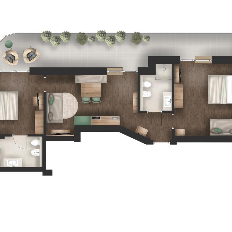 Laurena Aparthotel near Brixen - Appartamento con 2 Camere da Letto e Balcone - 6