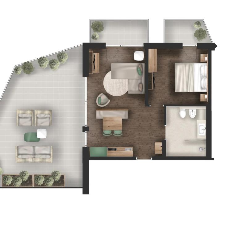 Laurena Aparthotel near Brixen - Appartamento con 1 Camera da Letto e Terrazza - 5