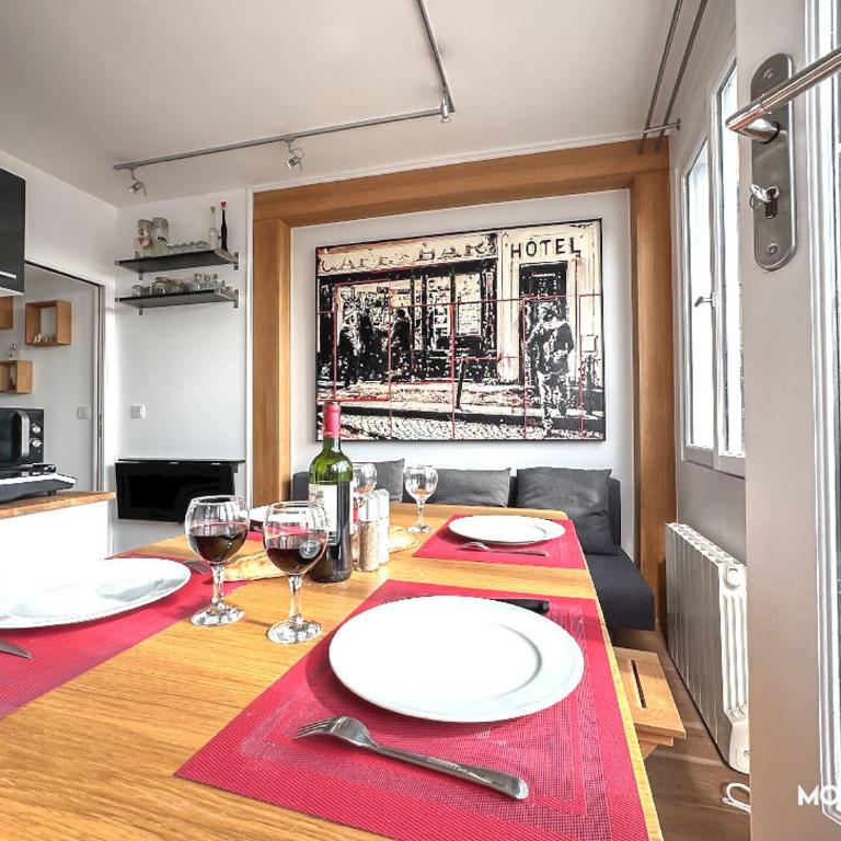 Montmartre vue sur les toits de Paris et la Tour Eiffel - Apartamento de 1 dormitorio - 6