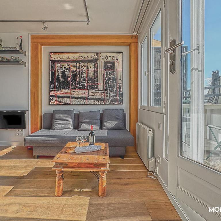 Montmartre vue sur les toits de Paris et la Tour Eiffel - Apartamento de 1 dormitorio - 10