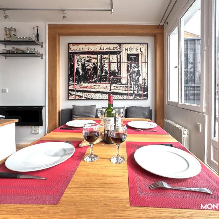 Montmartre vue sur les toits de Paris et la Tour Eiffel - Apartamento de 1 dormitorio - 13