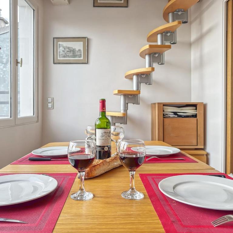 Montmartre vue sur les toits de Paris et la Tour Eiffel - Apartamento de 1 dormitorio - 17