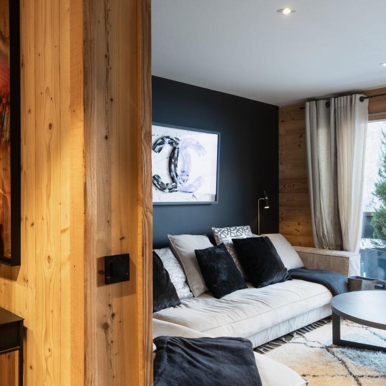 Duplex 4★ 8 pers, 60m des pistes, 4 ch, élégance à La Clusaz - FR-1-304-284 - Apartamento - 12